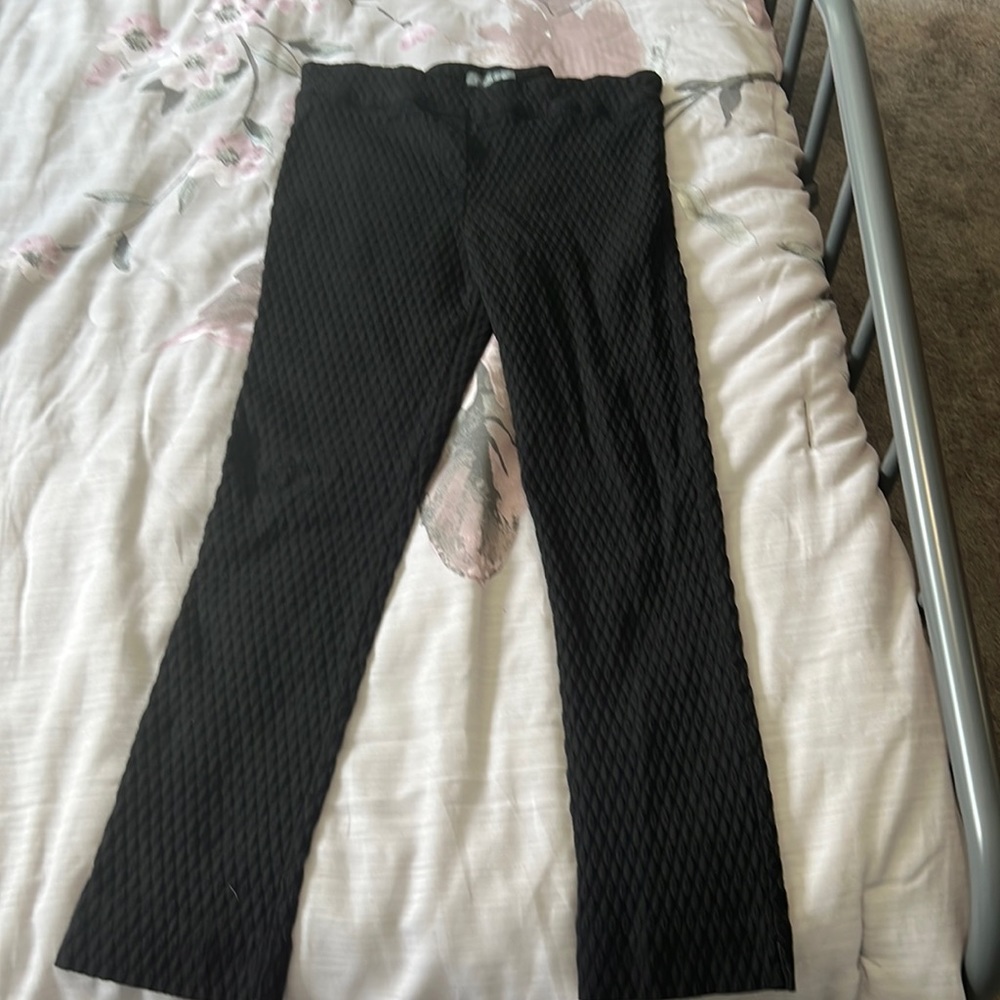 Erica Taylor black stretch dress pants ankle length size xl